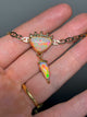 Raffle entry! Dangly gold opal necklace